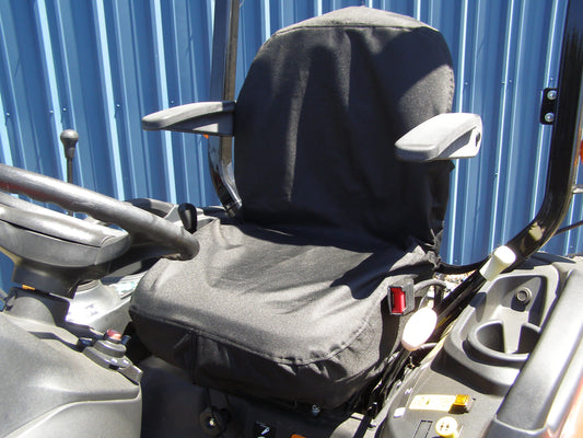 Small Back Tractor Seat Cover - 18x18" Canvas or Vinyl, Made in USA