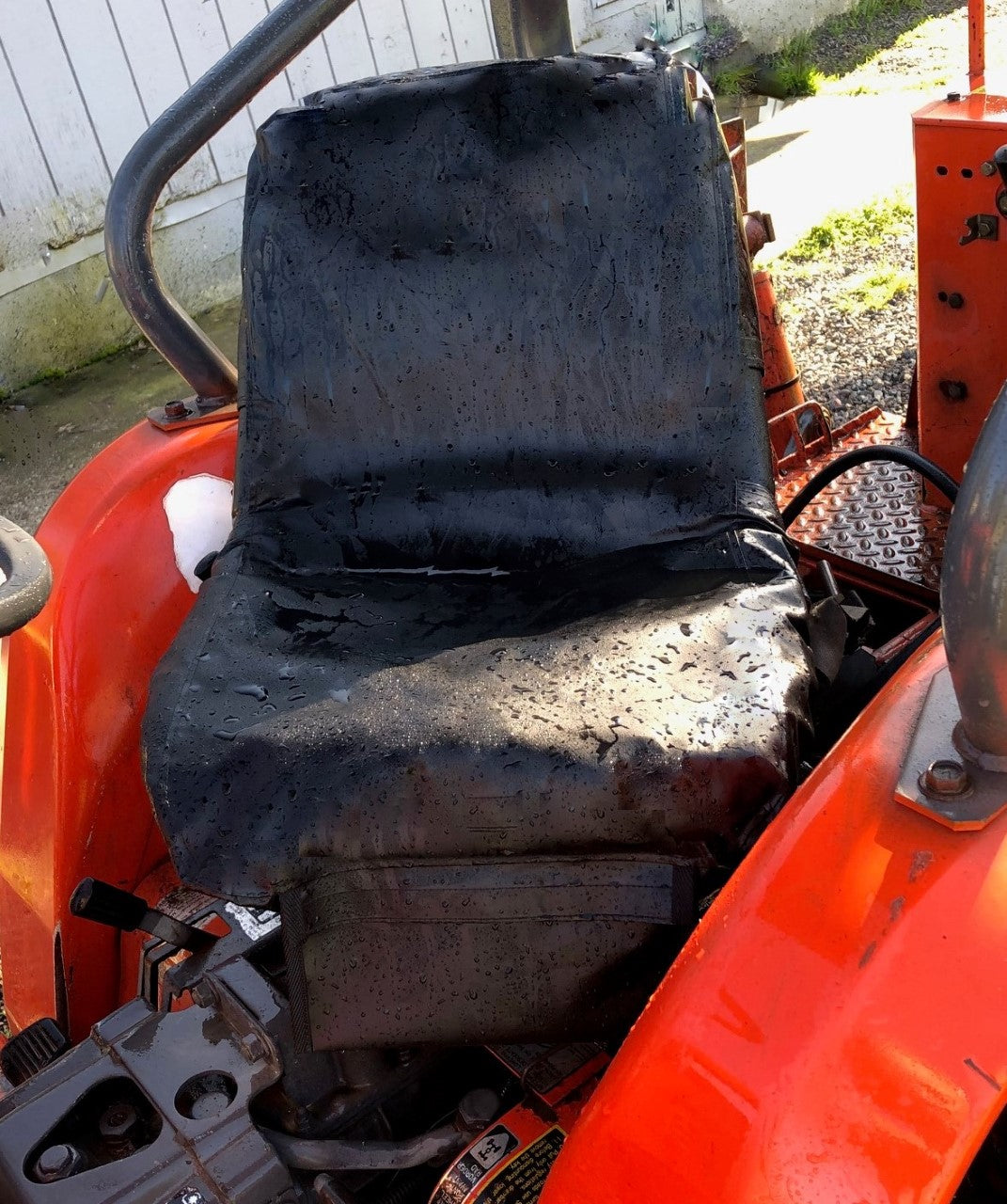 Mini back tractor seat cover 16x16 inches heavy duty vinyl