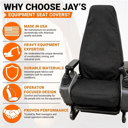 Made in USA Heavy Equipment Seat Covers: Why American-Made Quality Lasts Longer on the Job