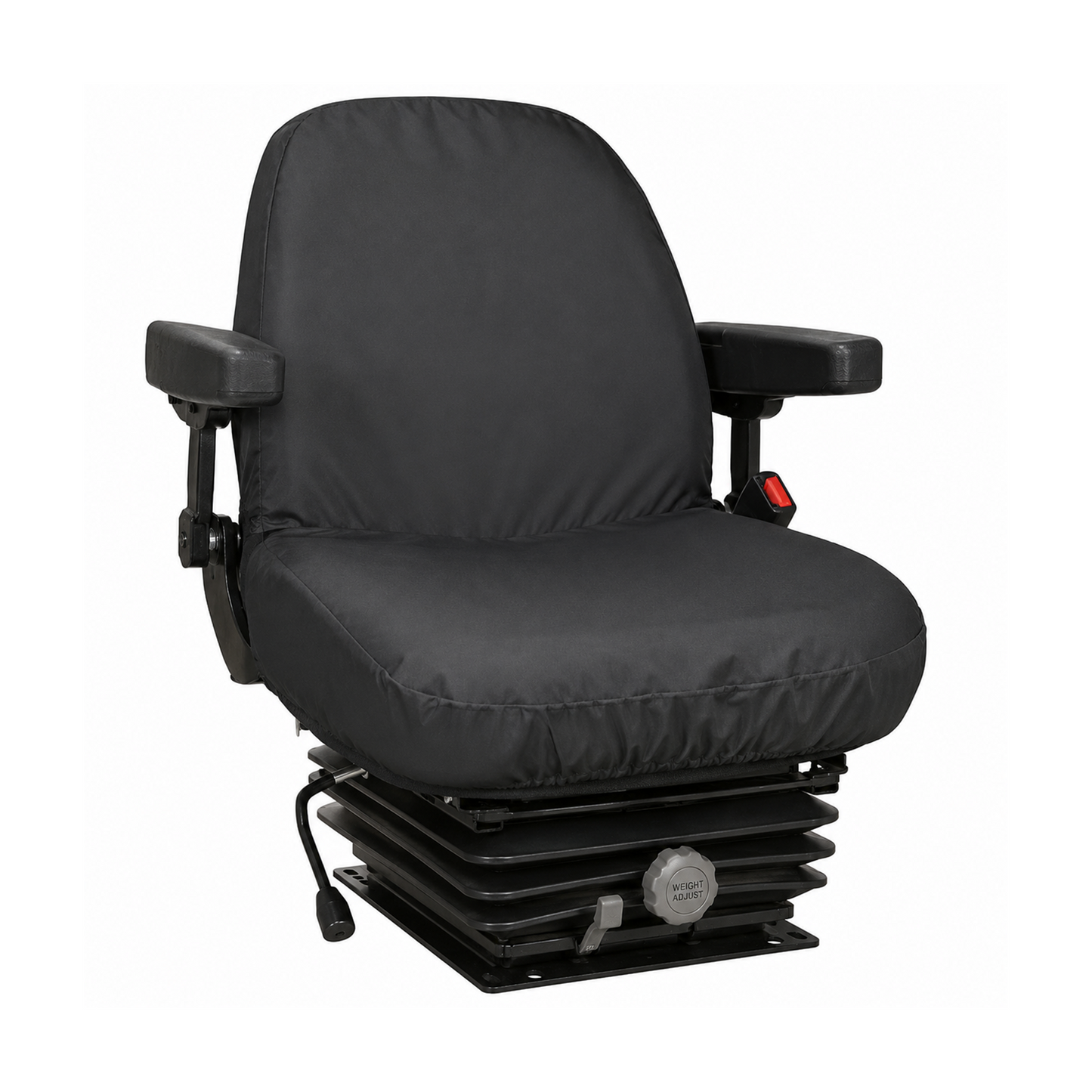 Low Back Backhoe Seat Cover - 20x20" Canvas or Vinyl, Made in USA
