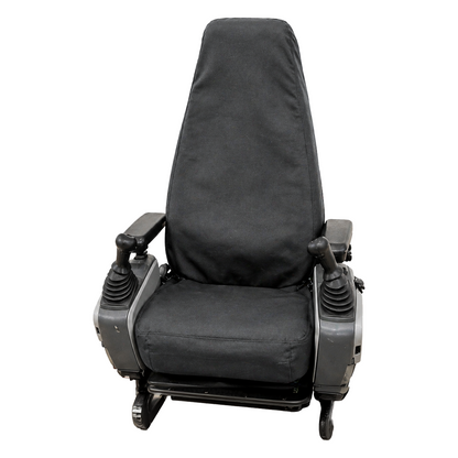 Super High Back Excavator Seat Cover - 20x35" Canvas, Made in USA