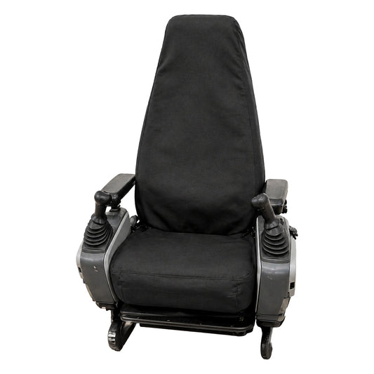 Super High Back Excavator Seat Cover - 20x35" Canvas, Made in USA