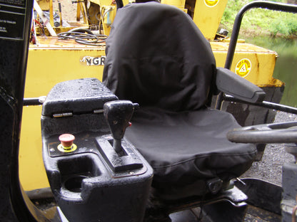 Mini Excavator, Small Mid Back, Heavy Equipment Seat Cover,23 inch back,Made in USA