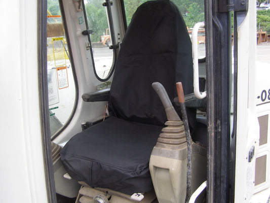 "Heavy duty canvas excavator seat cover 20x28 inches"