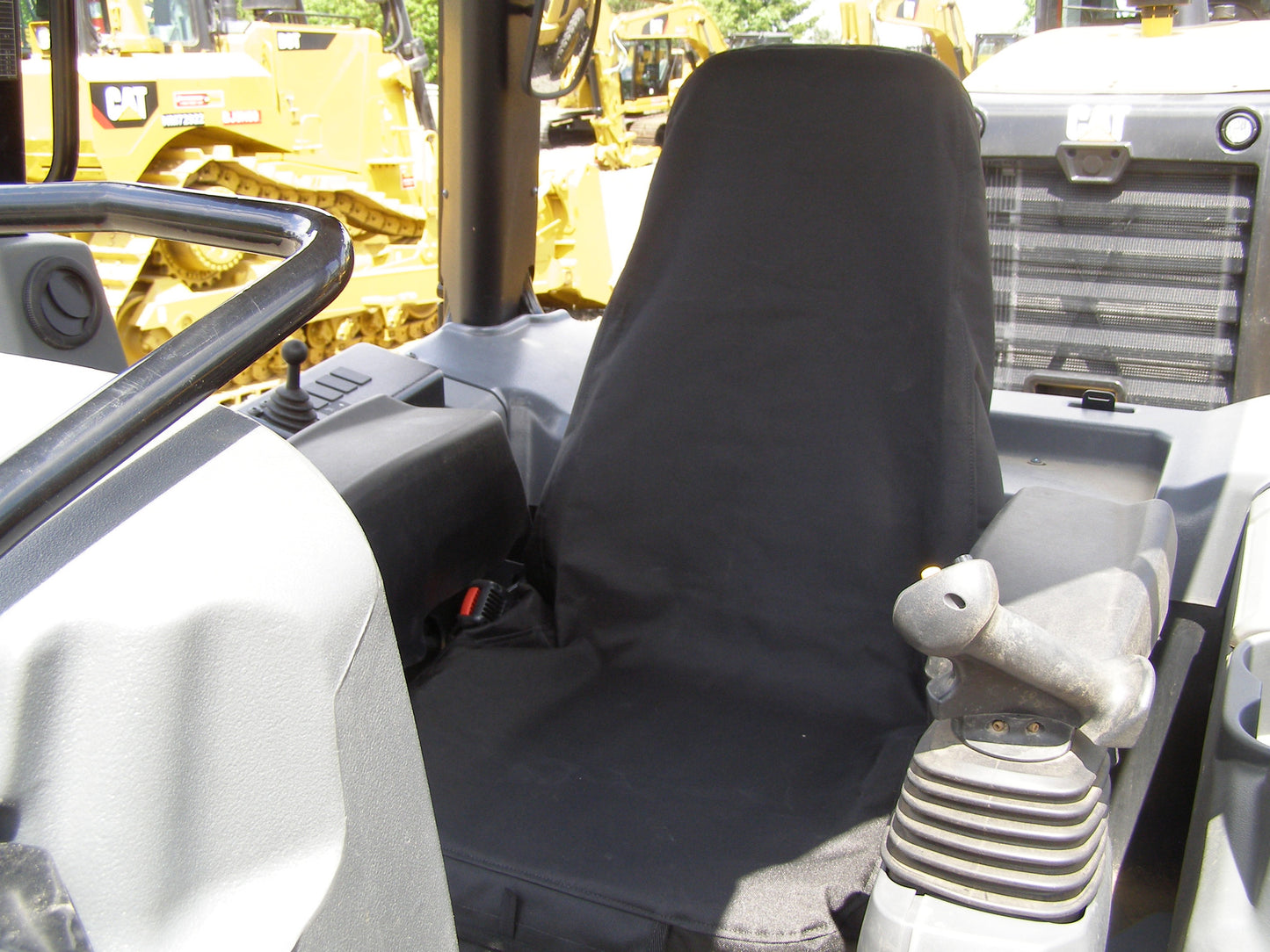 Mid back loader seat cover 20x25 inches heavy duty canvas