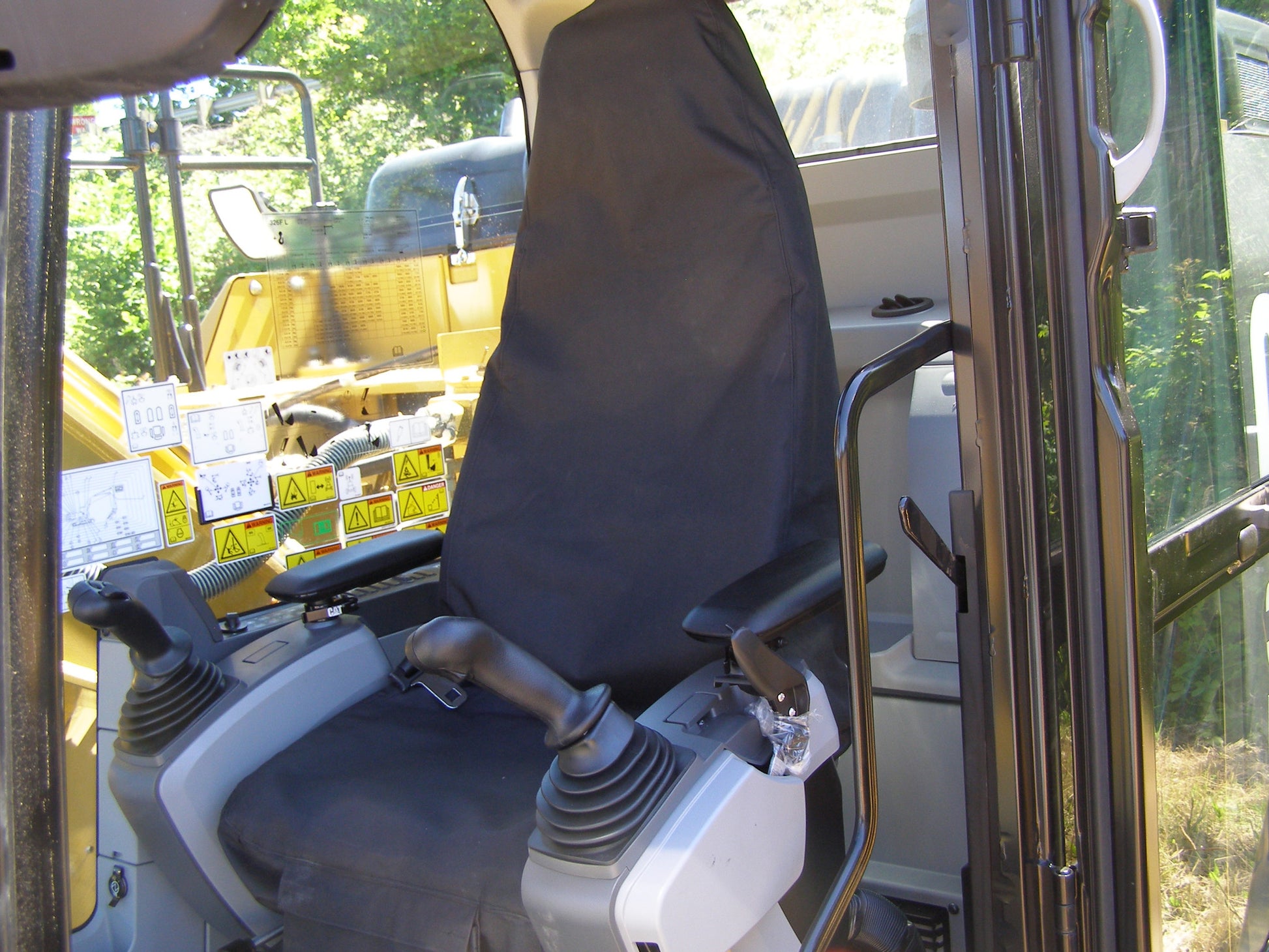 Super high back excavator seat cover 20x35 inches heavy duty canvas
