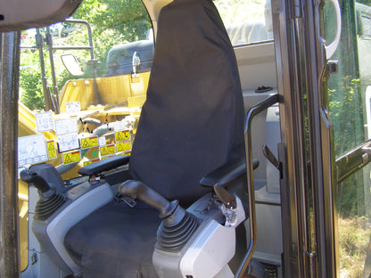 Super high back excavator seat cover 20x35 inches heavy duty canvas
