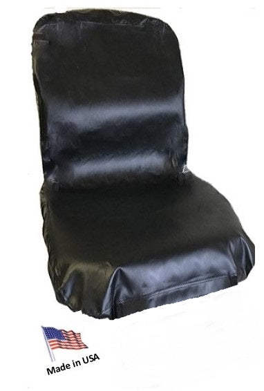 Low back backhoe seat cover 20x20 inch heavy duty vinyl